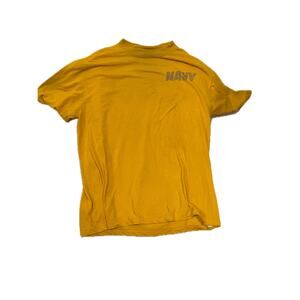 MJ Soffe US Navy Yellow Physical Fitness T-Shirt Mens M